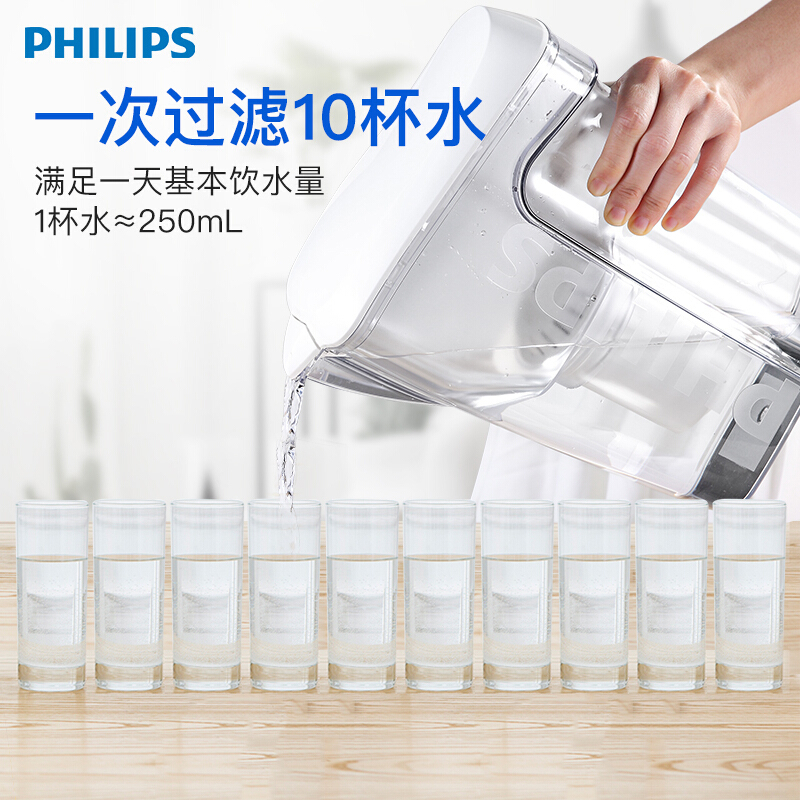 飞利浦(PHILIPS) WP4200/00净水壶 家用滤水壶 净水器