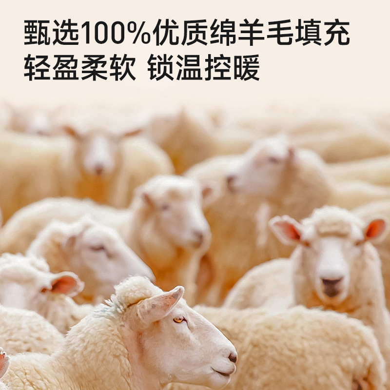 ceba秋冬全羊毛护膝护腰保暖裤男加绒加厚高腰内穿摇粒绒保暖棉裤东北高清大图