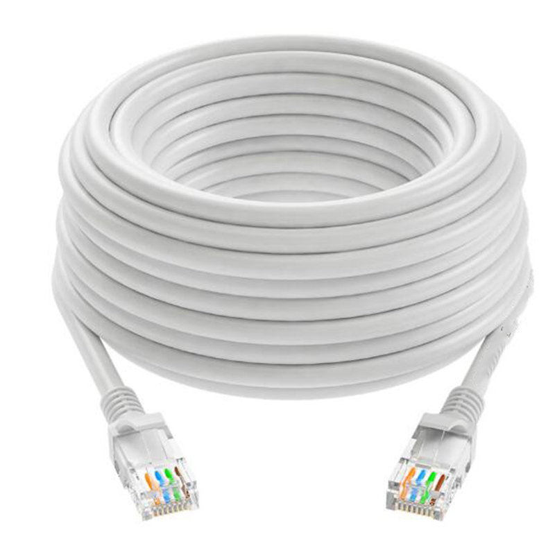 优族(youzu) 超五类网线 百兆网络连接线 超5类成品跳线 电脑宽带非屏蔽八芯双绞线 灰白色3米