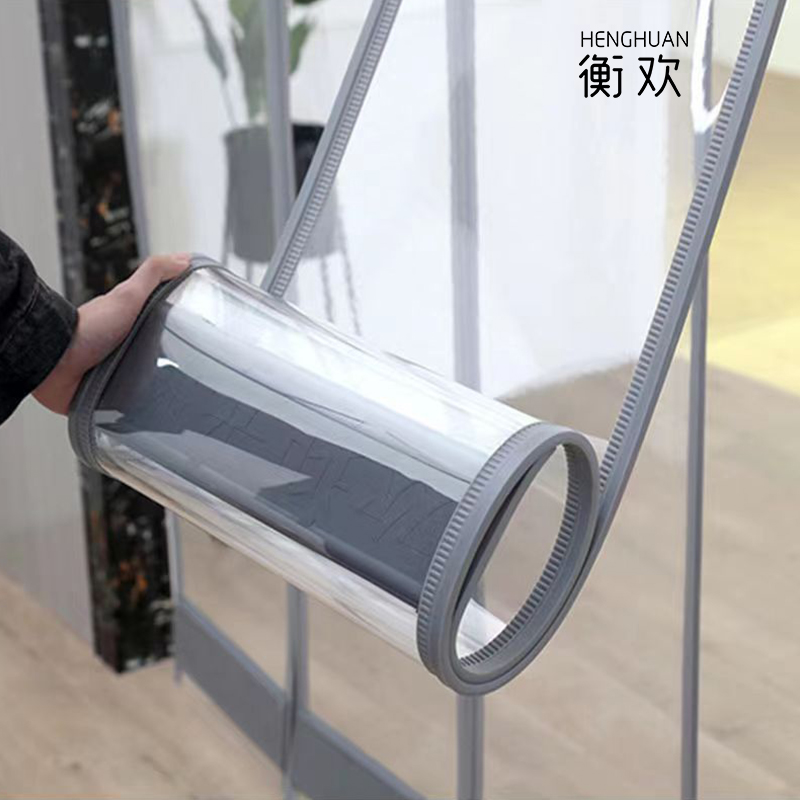 衡欢(HENGHUAN)磁铁自吸pvc透明塑料挡风帘子灰色带配重片RZ-CL07/片高清大图