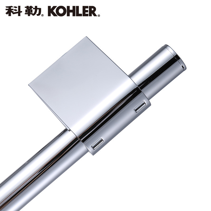 科勒滑动花洒支架升降杆60cm简洁滑杆高度可调滑杆花洒杆K-72740