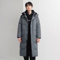 JEEP SPIRIT吉普男女情侣版加厚长款羽绒服日韩风明星同款过膝外套保暖冬装大衣
