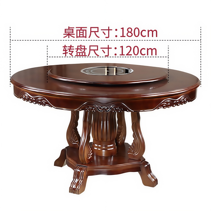 豫龙都转盘餐桌1.8米张高清大图