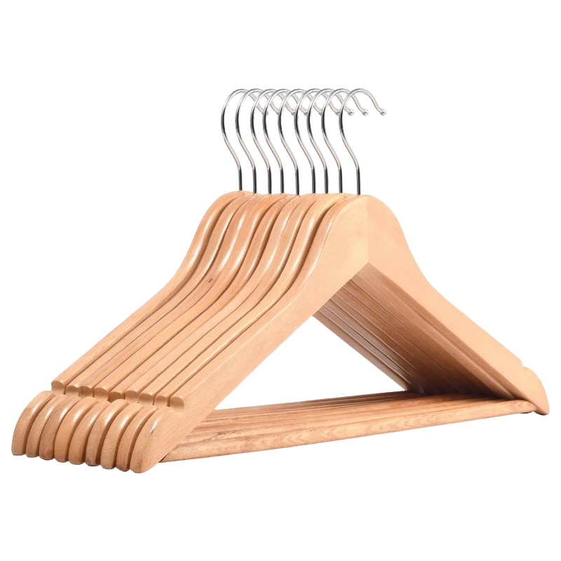 围达 实木衣架 枫木本色44.5cm 组高清大图