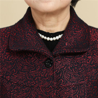 迪鲁奥（DILUAO)中老年人女秋冬款上衣60岁奶奶装秋装外套70妈妈老人衣服太太唐装_972 4XL建议130-140斤 红色上衣+长裤