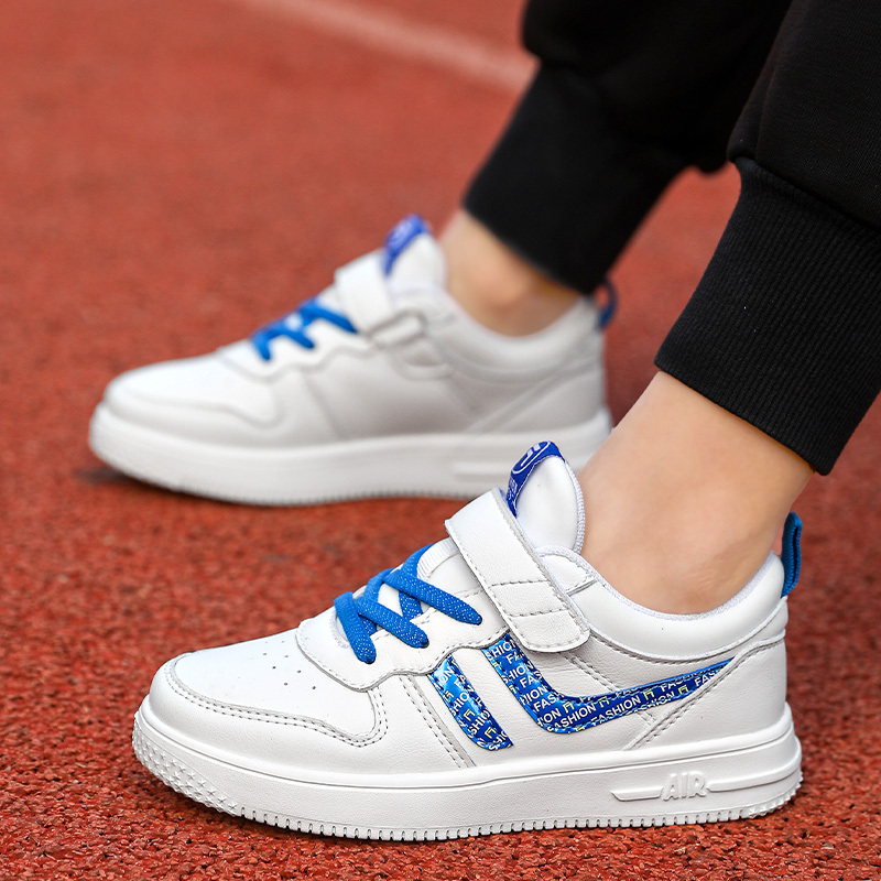 能酷童鞋白色运动鞋女童小白鞋春秋款儿童鞋子小学生男童休闲板鞋