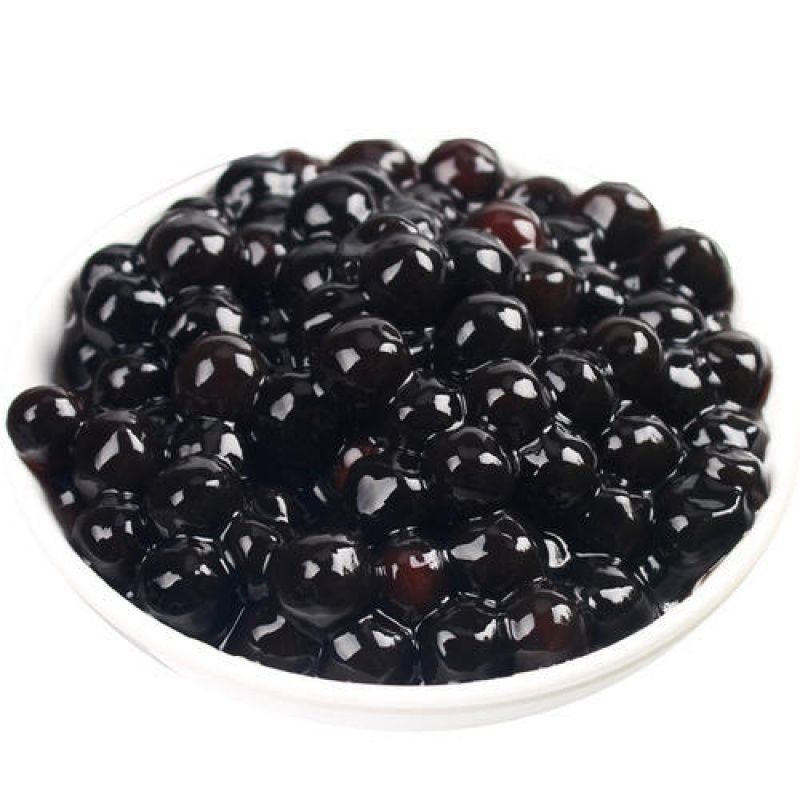 快煮琥珀珍珠粉圆黑珍珠木薯粉圆甜品珍珠波霸奶茶黑珍珠900g两袋优惠