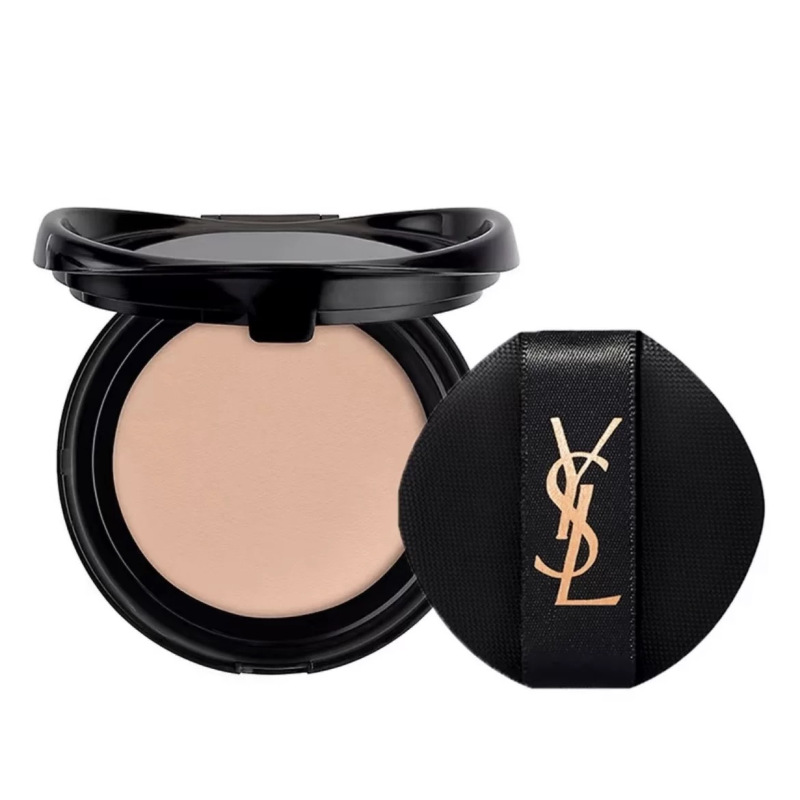 YSL圣罗兰皮气垫 粉色皮革气垫20# 替换装 细腻服帖自然无瑕持久不脱妆均匀肤色隐形毛孔提亮肤