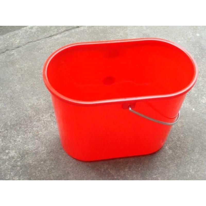 红色清洗桶拖桶清洗清洁清洁桶地保洁桶拖把水桶扁外墙专用海绵桶