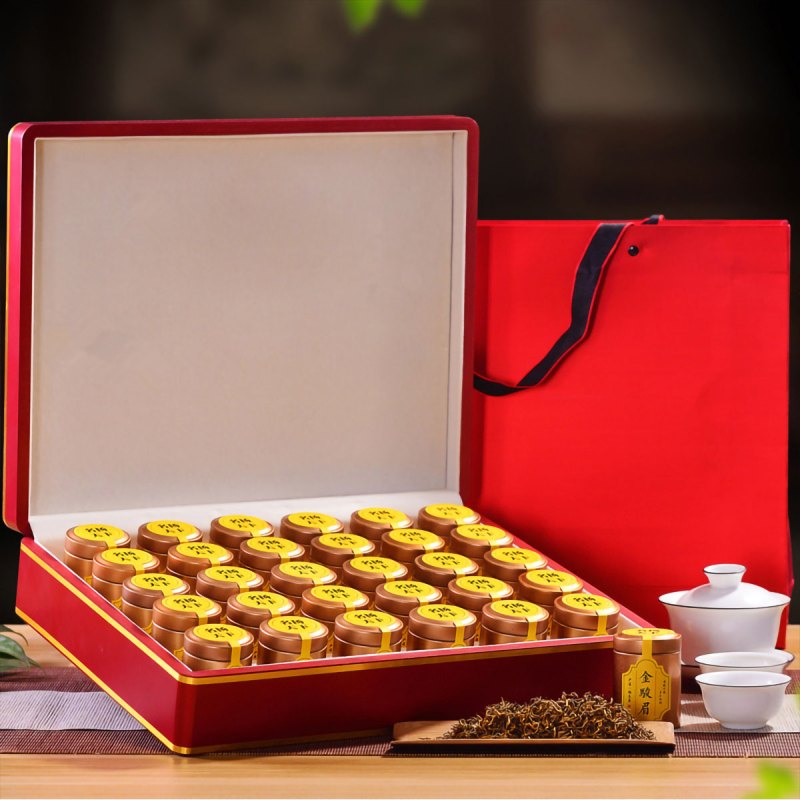 源御露(Yuan Yu Lu)金骏眉浓香型红茶三金边名扬天下高档礼盒装蜜香型 茶叶300g