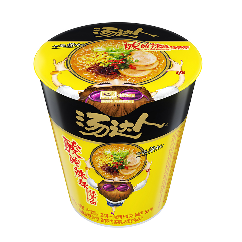 统一汤达人酸酸辣辣杯面90g