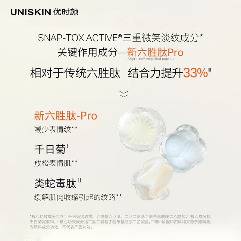 优时颜微笑眼霜淡化黑眼圈眼袋细纹紧致抗皱女眼部精华