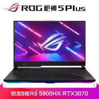 ROG枪神5Plus 17.3英寸300Hz高色域液金导热游戏本笔记本电脑(超频版8核锐龙R9 5900HX 32G 1TSSD RTX3070)