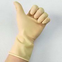 防滑防水乳胶手套手套清洁洗碗胶皮手型纯胶女士短款贴家务家用|10双 M(中号)