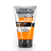 欧莱雅LOREAL 男士激能醒肤洁面膏 100ml(洗面奶男 唤醒皮肤 男士洗面奶 吴彦祖同款)