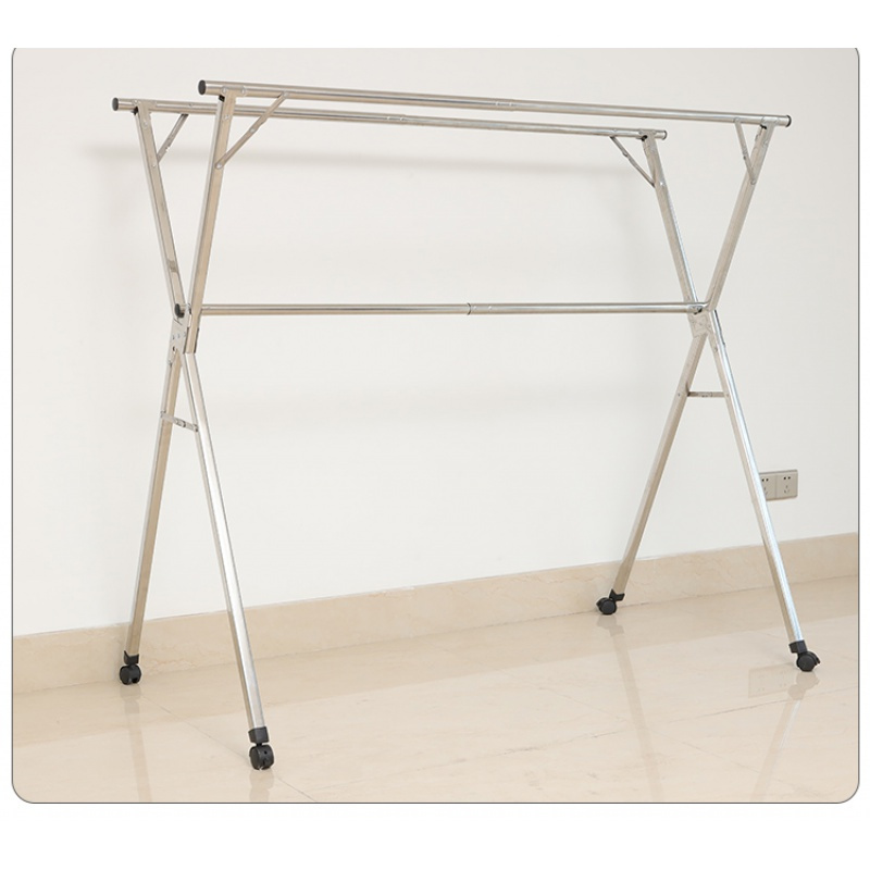 落地晾衣架折叠家用闪电客伸缩凉衣服晒被子室内室外阳台挂衣杆旗舰特