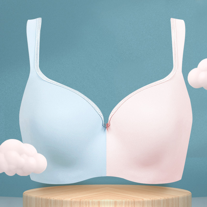 盛世尼曼糖粒大码无痕内衣女薄款大胸200斤胖mm胸罩全罩杯防下垂调整