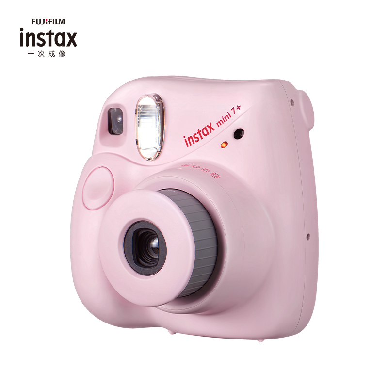 富士(FUJIFILM)INSTAX 立拍立得 胶片相机 入门款 mini7+ 粉色 单机标配