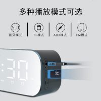 无线蓝牙音箱家用超重低音炮手机户外迷你闹钟小音响随身便携式小型3D环绕大音量插卡微信收钱提示语音播报器
