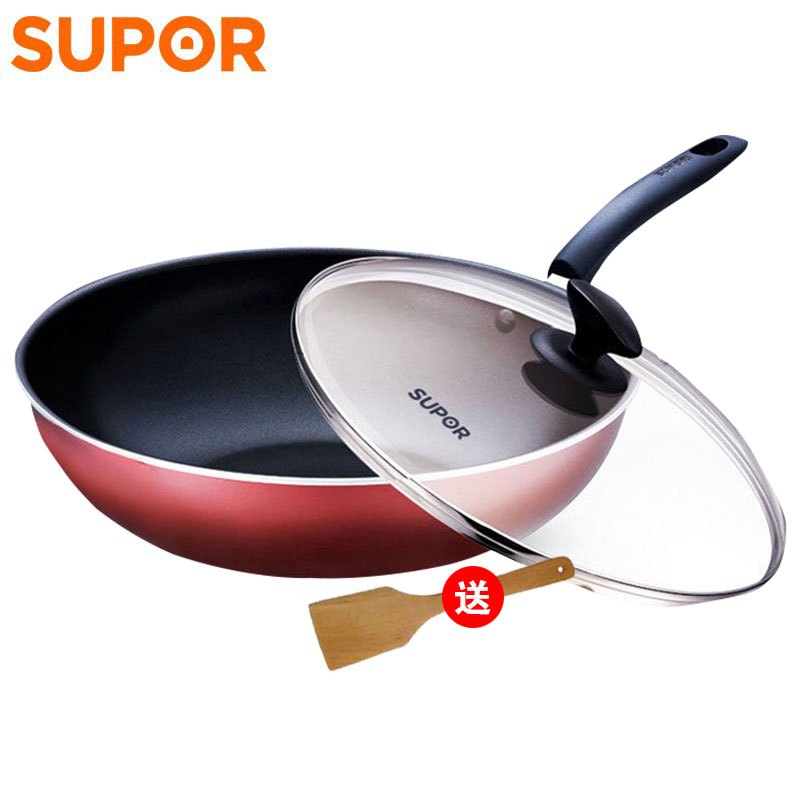 苏泊尔（supor）不粘炒锅烹饪炒菜锅具煎锅30CM燃煤气电磁炉通用NC30F4高清大图
