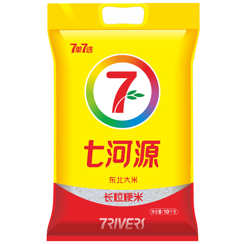 七河源 长粒粳米10kg 2023年当季新米 东北大米 长粒香米