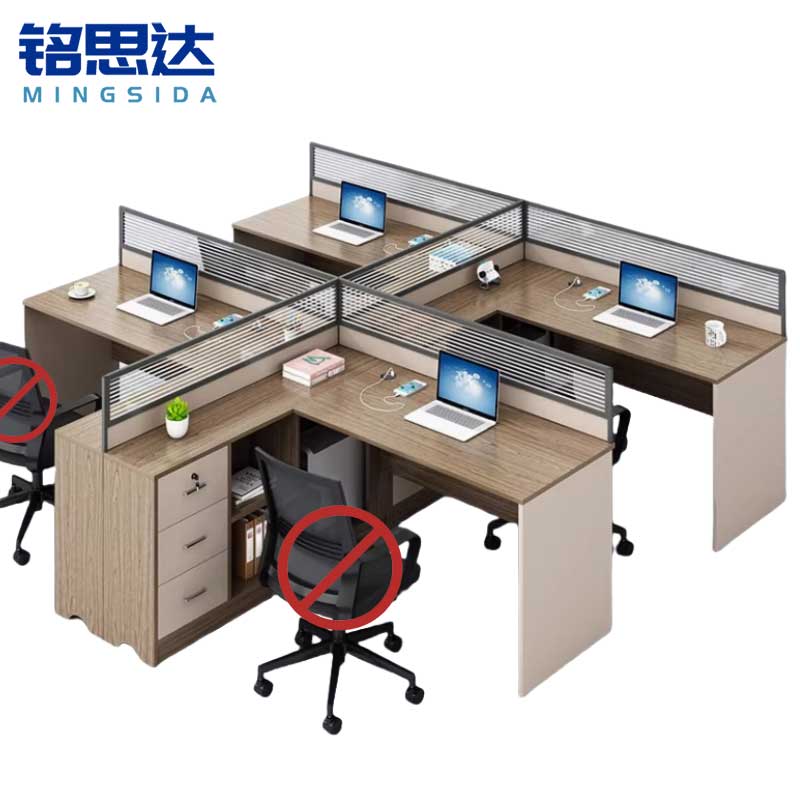 铭思达屏风工位四人位张