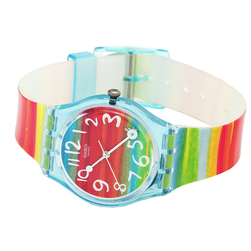 斯沃琪(SWATCH) 手表 原创炫彩系列树脂表带 石英男女通用腕表GS124