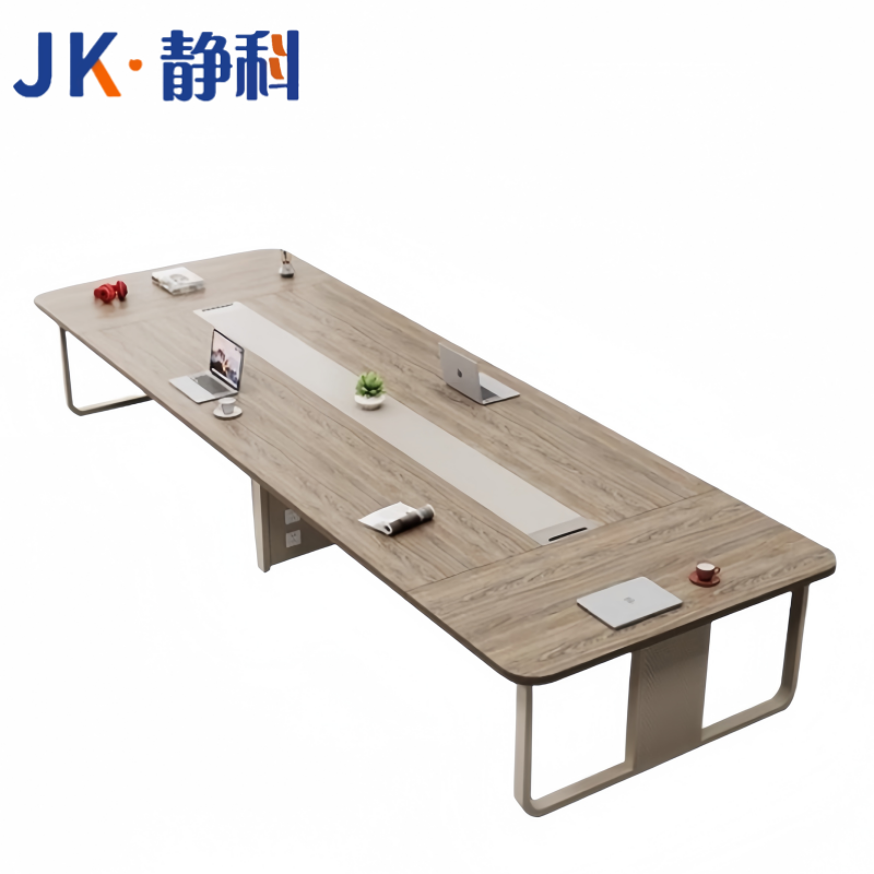 静科长条桌140*60*75cm+2把椅子套高清大图