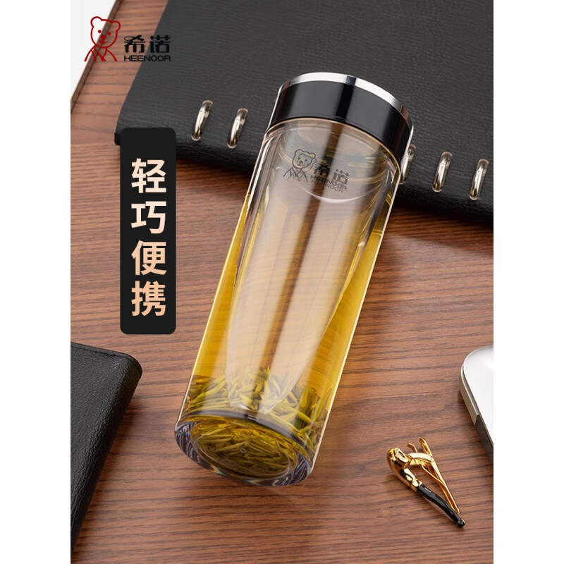 希诺塑料水杯摔不烂泡茶杯2025新款旗舰店户外耐摔杯子 防摔款:灰色XN8087 400ml