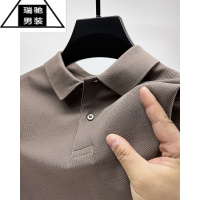 希杰狮王高品质精梳棉polo衫短袖夏季白色t恤男半袖男装衣服纯色丅血