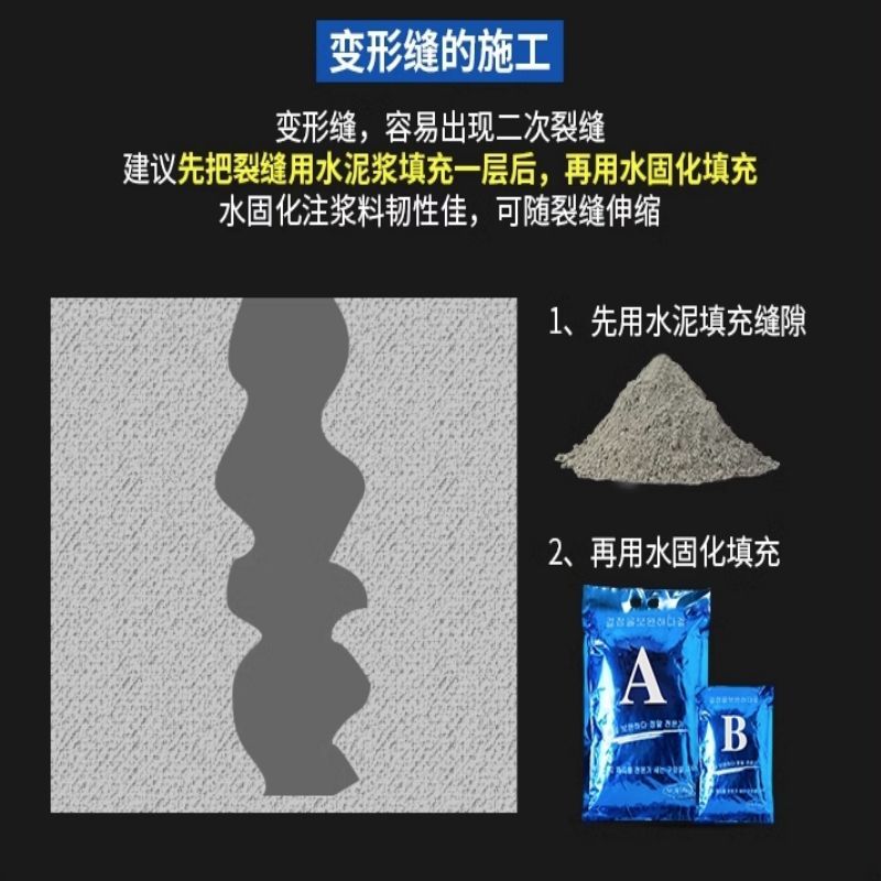 企采严选 丙烯酸盐注浆料ACC20Kg+ACC-20Kg 2桶/组