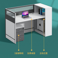创世人 办公家具职员办公桌屏风卡座电脑桌屏风桌员单人工桌卡位屏风隔断工位