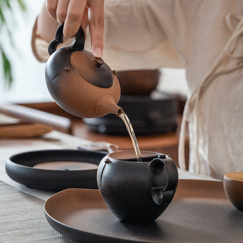 万仟堂(Edenus)高档功夫茶具套装 带茶盘中式茶具成套实用送伴手礼盒 菩提香呆A高清大图