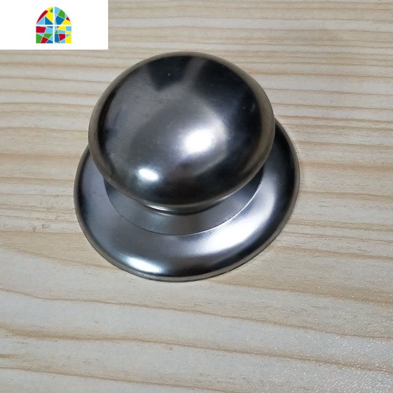 通用锅盖头厨房配件提手不锈钢盖盖圆锅盖帽配件炒锅锅盖把 FENGHOU (小孔)锅盖头银色1个图片