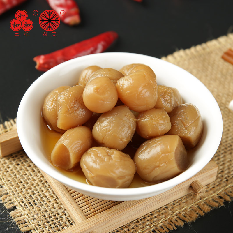 三和四美酱菜萝卜头375g下饭菜瓶装小菜食品扬州特产酱菜咸菜4瓶装