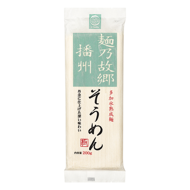 播州日本进口食品日式汤面细挂面200g
