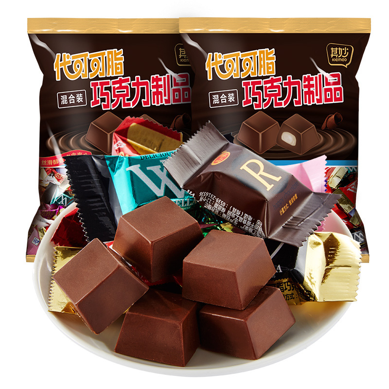 混合装巧克力400g 脆心巧克力球麦丽素夹心办公室解馋可可脂小零食过年礼物糖果牛奶健身小零食品舒缓情绪补充能量高清大图