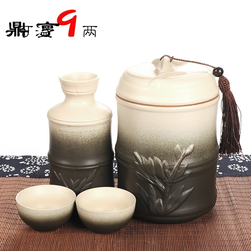 鼎亨温酒器家用日式暖酒壶烫酒陶瓷日式黄酒中式复古半斤加热酒盅