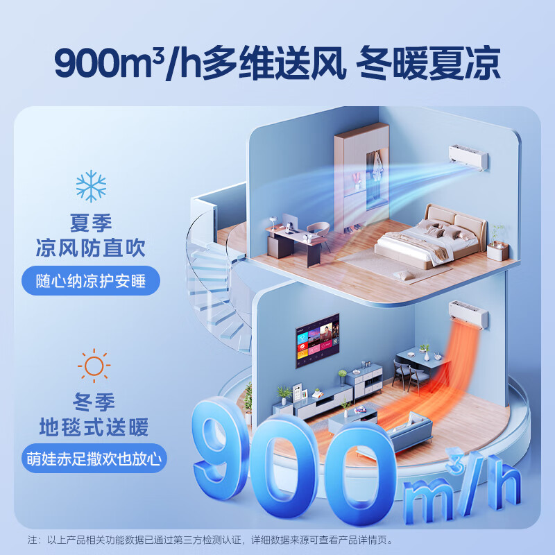 美的(Midea)空调挂机酷省电2匹家用一级能效变频冷暖客厅卧室工厂办公室商铺用官方正品KFR-46GW/N8KS1-1