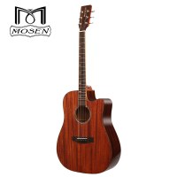 莫森自营(mosen)DK600C云杉单板民谣缺角木吉他弹唱伴奏亮光原木色GA型40英寸