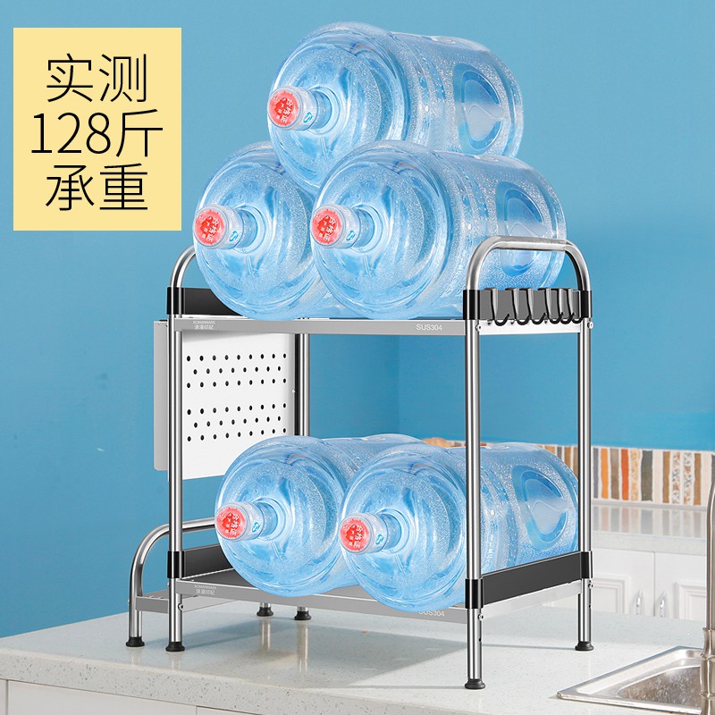 厨房置物架微波炉烤箱架调料架多层304台面不锈钢收纳架收纳层架 三维工匠高清大图