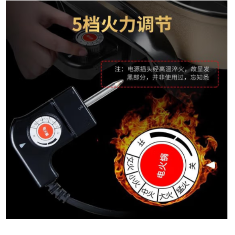 爱仕达(ASD)电火锅 AH-F16J105 5.5L /1600W高清大图
