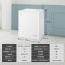 海尔(Haier)142升 家用卧式冰柜 冷柜 小冰箱 减霜80% 一级能效 断电保护 带脚轮BC/BD-142GHDT