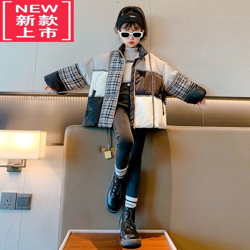 可莉允女童棉服儿童外套冬季羽绒棉衣加厚棉袄2022新款冬装洋气中大童装图片