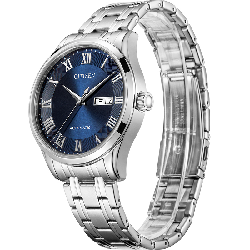 西铁城citizen手表自动机械蓝盘大三针男款nh836080lb