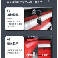 金篆 加强款抽屉式工具车工具柜 维修手推车零件柜小推车