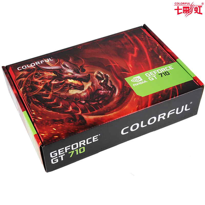 STK七彩虹GT710黄金版2G高清显卡 老机器台式机电脑独显升级替换 支持3屏显示器 支持4K