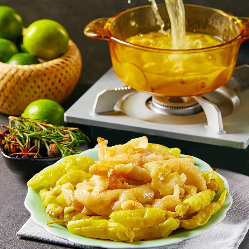 [满199减100]来伊份 嗨吃无骨脱骨凤爪 鸡爪无骨鸡爪熟食 零食小吃嗨吃无骨山椒脱骨凤爪125g高清大图