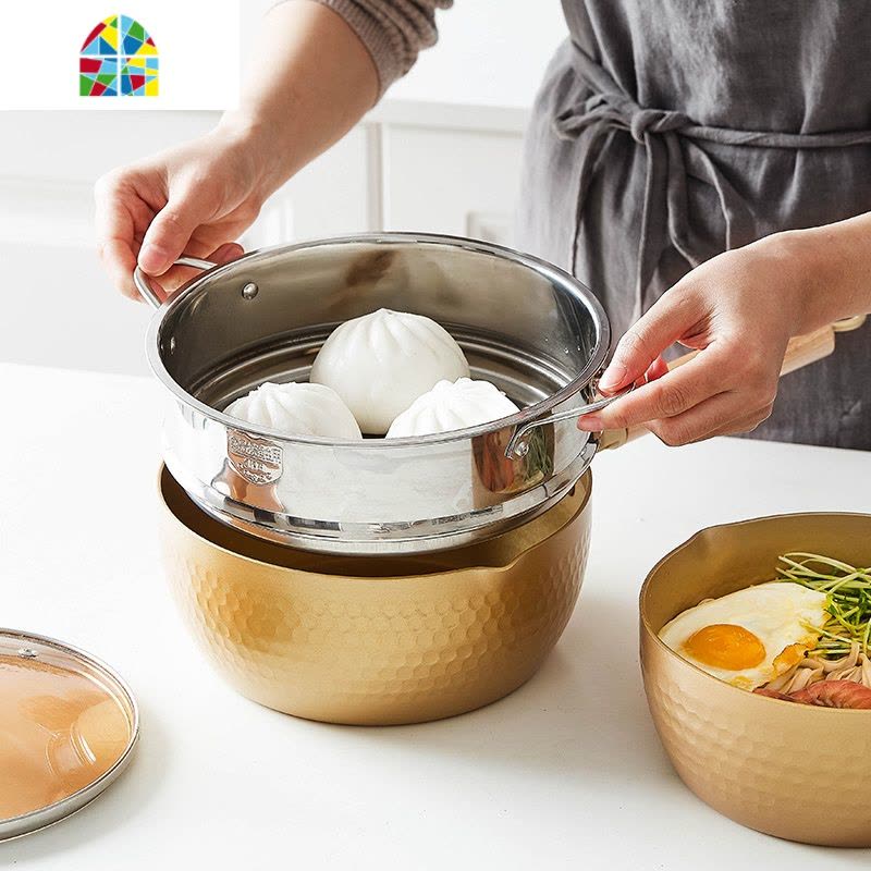 日式雪平锅家用泡面锅汤锅煮锅婴儿宝宝奶锅辅食器不粘锅一锅多用 FENGHOU 20cm无盖图片