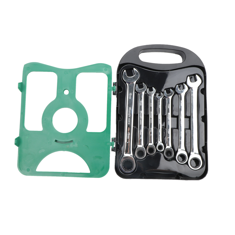 长鹿 7PCS镜面两用棘轮扳手组套 套高清大图